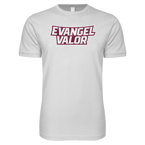  Next Level White SoftStyle T Shirt - Evangel Valor Arch