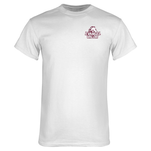  White T Shirt - Evangel Valor Horse Lockup
