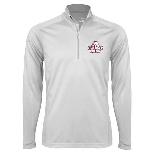  Syntrel White Interlock 1/4 Zip - Evangel Valor Horse Lockup