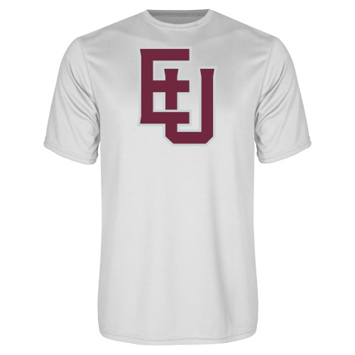  White Performance Tee - EU Lockup