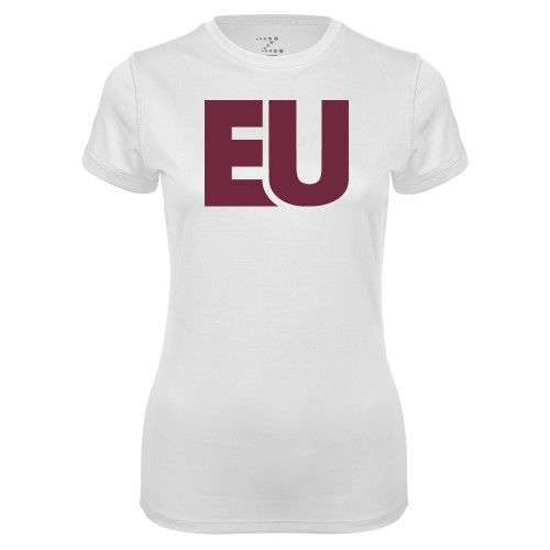  Womens White Performance Tee - EU