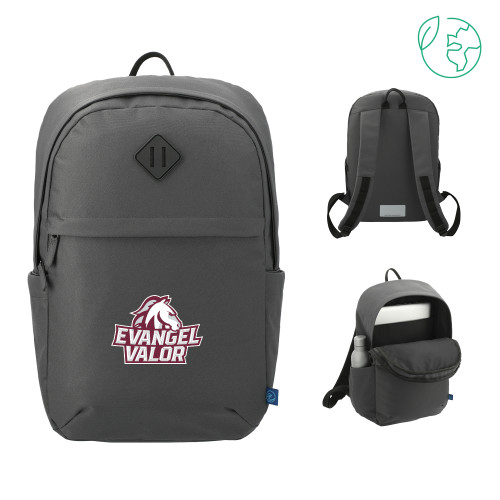  Repreve Charcoal Ocean Commuter Computer Backpack - Evangel Valor Horse Lockup