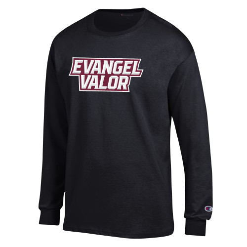  Champion Black Long Sleeve T Shirt - Evangel Valor