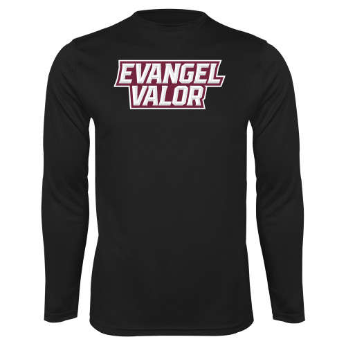  Black Performance Long Sleeve Shirt - Evangel Valor
