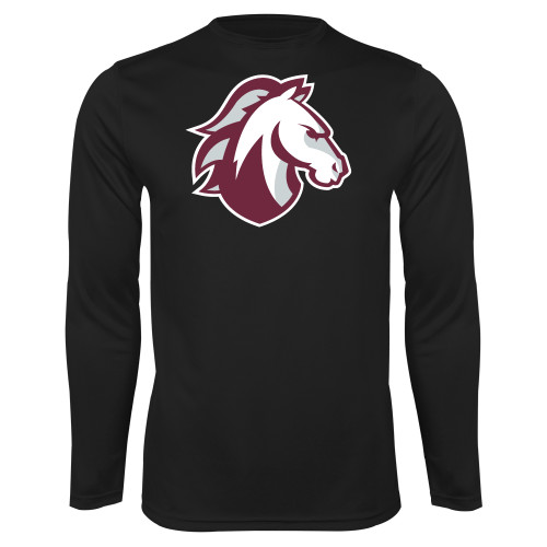 Black Performance Long Sleeve Shirt - Evangel Valor Horse