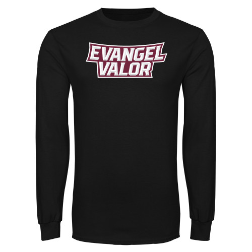  Black Long Sleeve T Shirt - Evangel Valor Arch