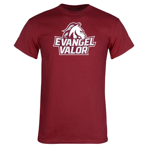  Cardinal T Shirt - Evangel Valor Horse Lockup