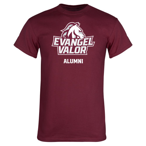  Maroon T Shirt - Evangel Valor Alumni