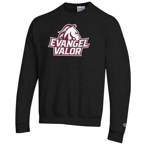  Champion Black Fleece Crew - Evangel Valor Horse Lockup