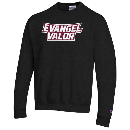  Champion Black Fleece Crew - Evangel Valor Arch