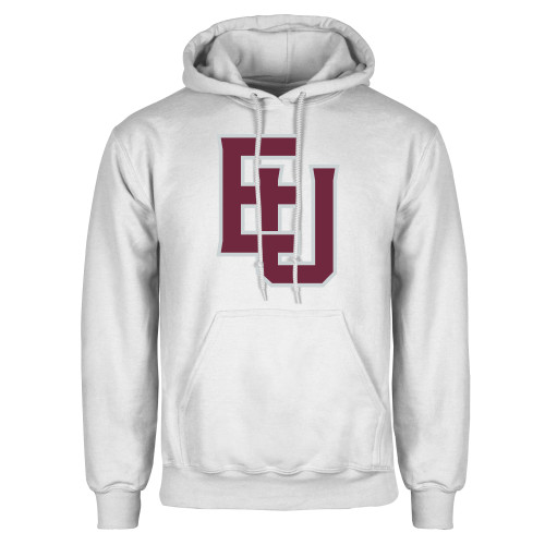  White Fleece Hoodie - EU Lockup