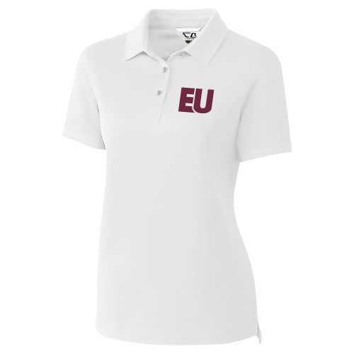  C&B Womens White Advantage Polo - EU EMB