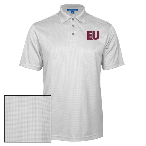  White Performance Fine Jacquard Polo - EU EMB