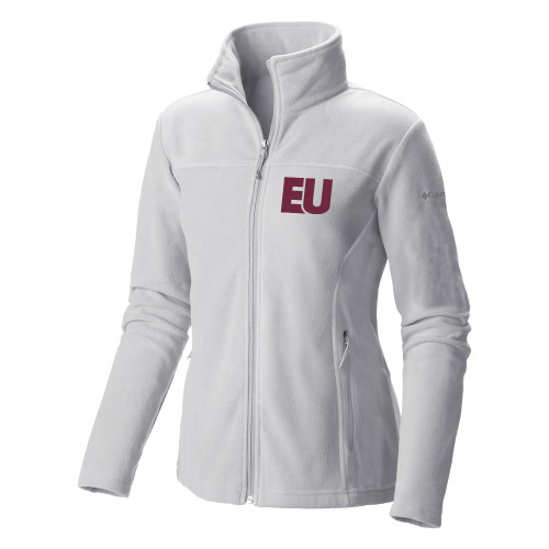  Columbia Womens Full Zip White Fleece Jacket - EU EMB