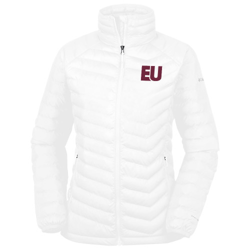  Columbia Womens White Powder Lite Jacket - EU EMB