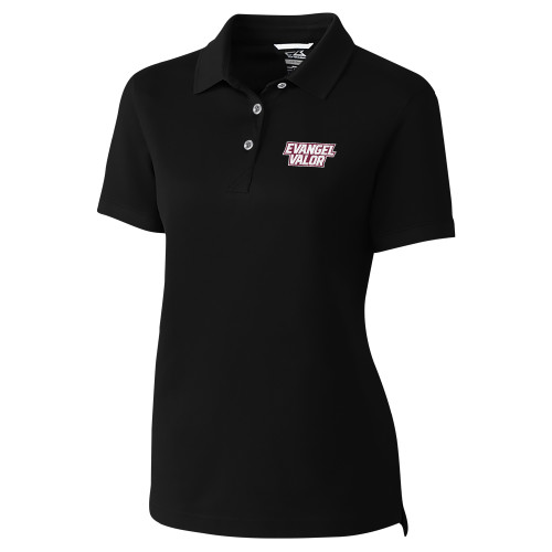  C&B Womens Black Advantage Polo - Evangel Valor EMB