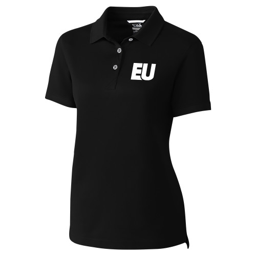  C&B Womens Black Advantage Polo - EU EMB