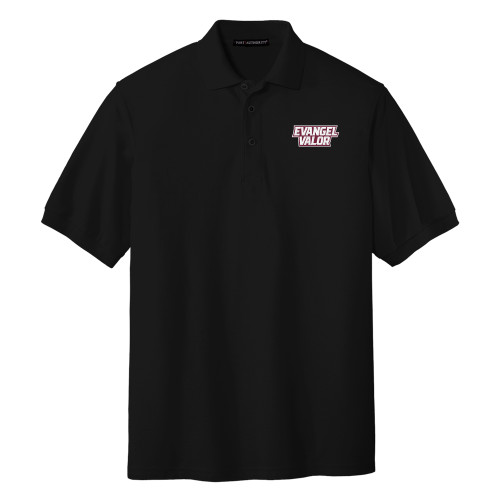  Black Silk Touch Polo - Evangel Valor EMB