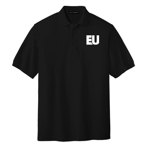  Black Silk Touch Polo - EU EMB