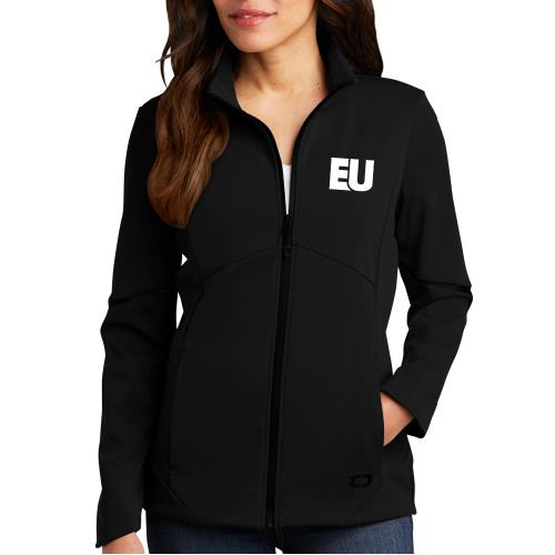  OGIO Womens Black Exaction Softshell Jacket - EU EMB