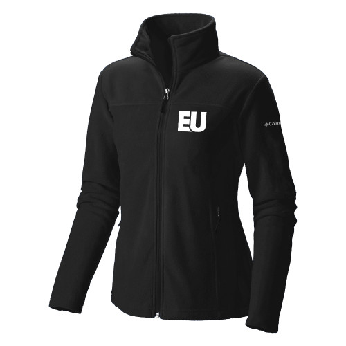  Columbia Womens Full Zip Black Fleece Jacket - EU EMB