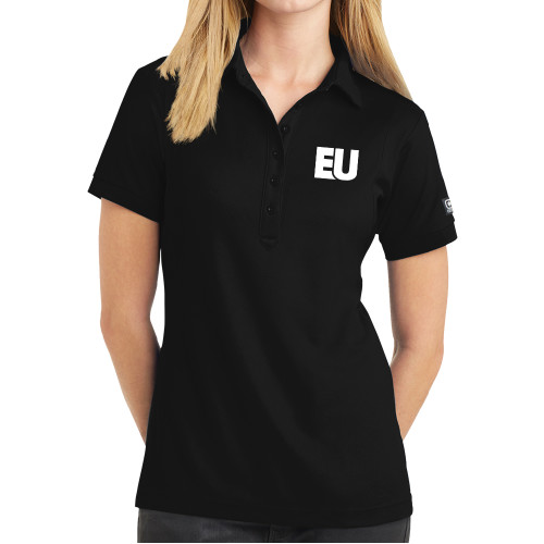  OGIO Womens Black Jewel Polo - EU EMB