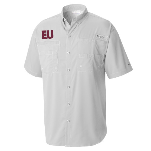  Columbia Cool Grey Tamiami Performance Short Sleeve Shirt - EU EMB