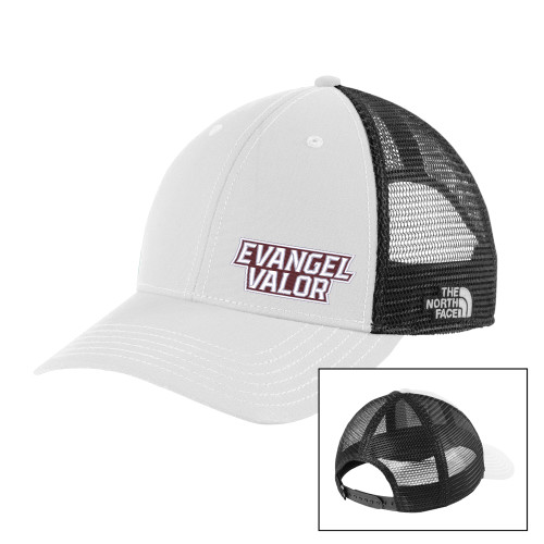  The North Face Vintage White/Grey Ultimate Trucker Hat - Evangel Valor EMB