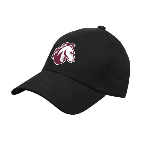  Black Structured Adjustable Pro Style Hat - Evangel Valor Horse