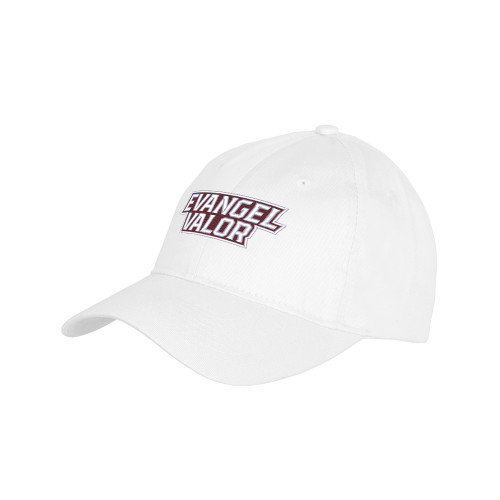  Youth White Pro Style Hat - Evangel Valor EMB