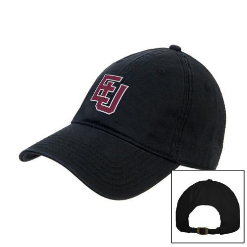  Black Unstructured Adjustable Low Profile Hat - EU Lockup