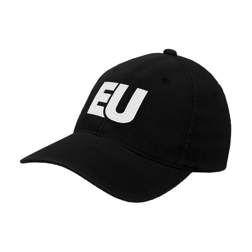  Black Flexfit Structured Low Profile Hat - EU EMB