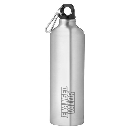  Venture Aluminum Silver Bike Bottle 26oz - Evangel Valor DARK Engraved