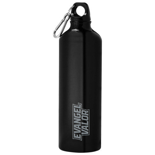  Venture Aluminum Black Bike Bottle 26oz - Evangel Valor LIGHT Engraved