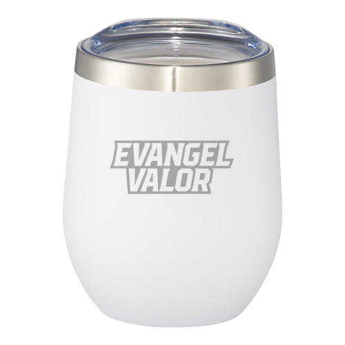  Corzo Vacuum Insulated White Cup 12oz - Evangel Valor DARK Engraved