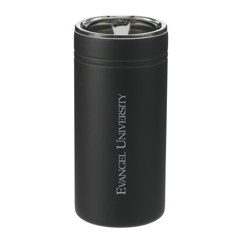  Sherpa Vacuum Black Tumbler & Insulator 12oz - Evangel University Engraved