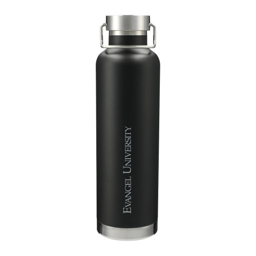  Thor Copper Vacuum Insulated Black Bottle 32oz - Evangel University Engraved