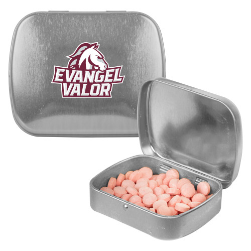  Silver Rectangular Peppermint Tin - Evangel Valor Horse Lockup
