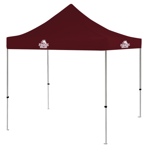  9 ft x 9 ft Maroon Tent - Evangel Valor Horse Lockup