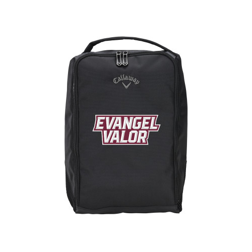  Callaway Clubhouse Black Golf Shoe Bag - Evangel Valor EMB