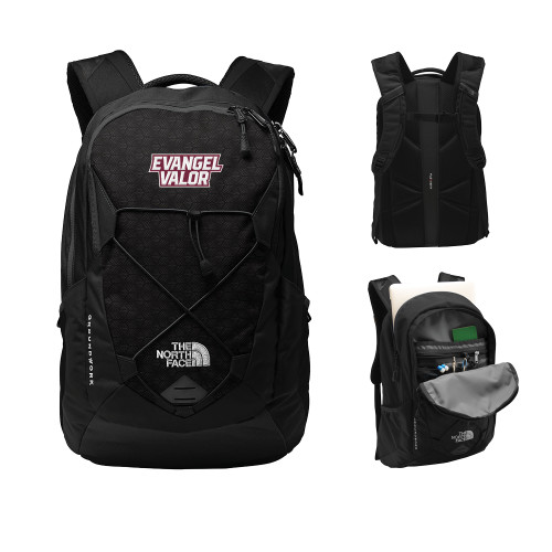  The North Face Black Groundwork Backpack - Evangel Valor EMB
