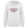 Thumbnail image for  ENZA Womens White V Notch Raw Edge Fleece Hoodie