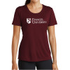 Thumbnail image for  Womens Maroon Performance Short Sleeve Tee