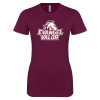 Thumbnail image for  Next Level Womens Maroon Boyfriend Tee