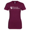 Thumbnail image for  Next Level Womens Maroon Boyfriend Tee