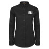 Thumbnail image for  Womens Black Twill Button Down Long Sleeve 
