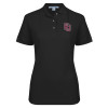 Thumbnail image for  Womens Silk Touch Black Pique Polo