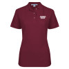 Thumbnail image for  Womens Silk Touch Maroon Pique Polo