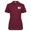 Thumbnail image for  Womens Silk Touch Maroon Pique Polo