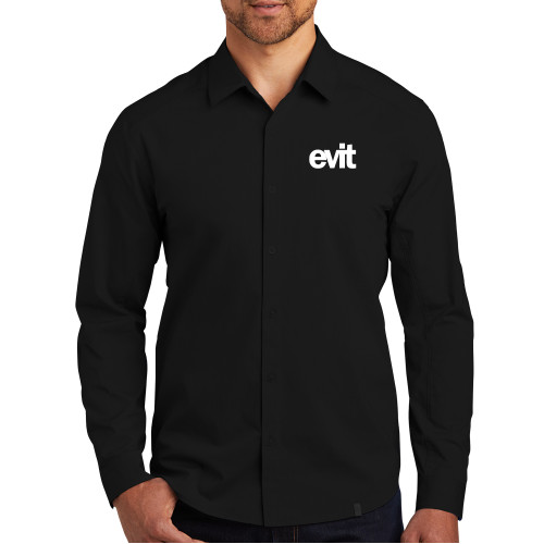  OGIO Black Commuter Woven Shirt - EVIT Logo
